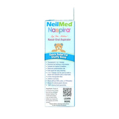 In-line filters reduce contamination risk during nasal suction sessions.