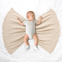 Neiwech cotton baby blanket 30x40 inches ideal for swaddling and cuddling.