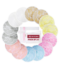 NEIYIDAREN reusable nursing pads with ultra-soft inner layer for nipple comfort.