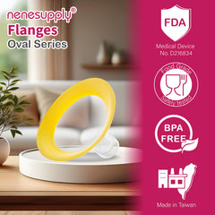 NENESUPPLY oval flange side view showing 360 degree rotation for flexible positioning