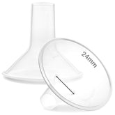 Nenesupply 24mm flange breastshield for Lansinoh pumps, comfortable fit during long pumping sessions.