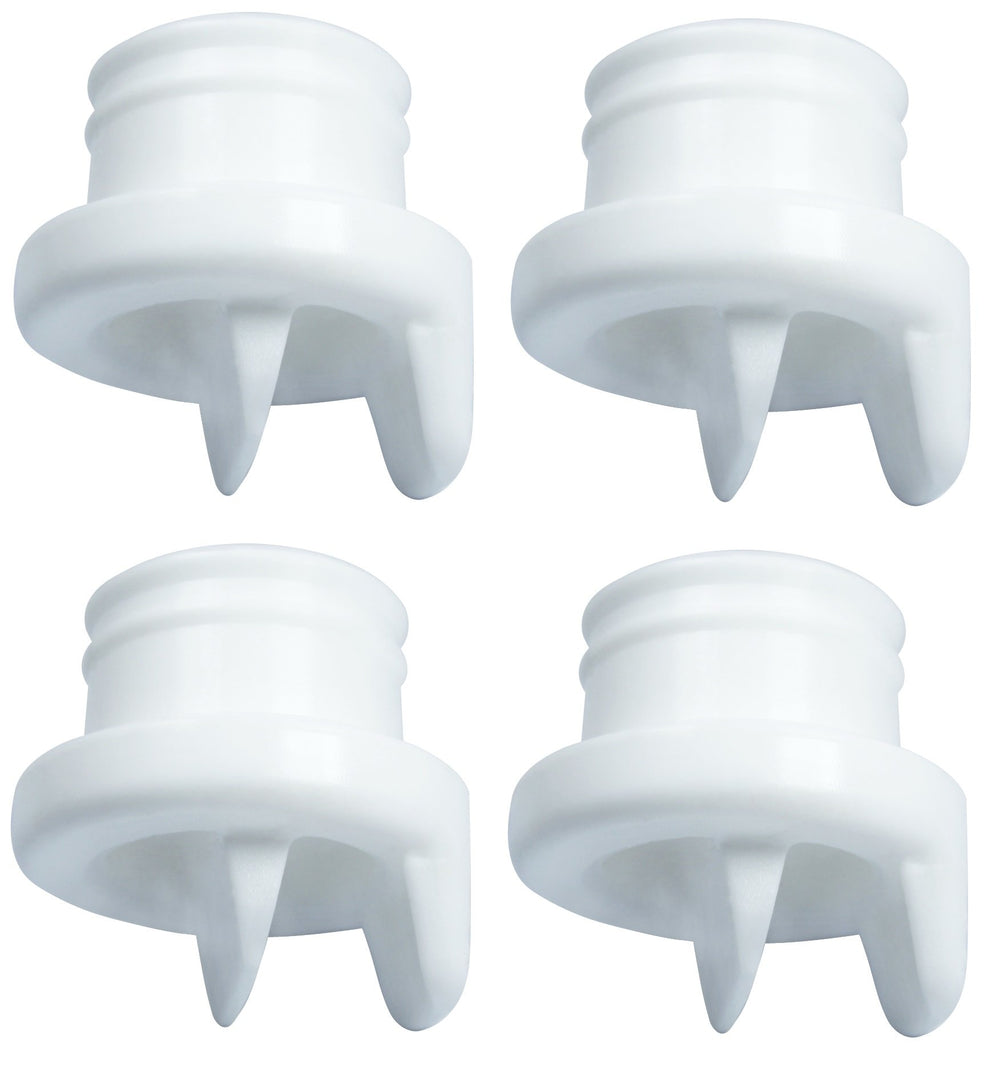 Nenesupply duckbill valve close-up demonstrates precise fit for Medela and Avent pumps.