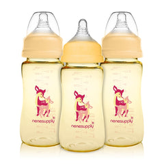 NENESUPPLY NaturalFit 9oz bottle with wide mouth for easy filling and cleaning