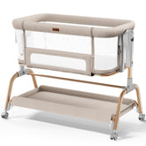 NeoBorn 3in1 bassinet side view for easy nighttime access and soothing