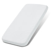 NeoBorn baby bassinet pad top view with dual-sided memory foam for growing infants.
