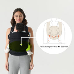 Nest Blanche carrier padded shoulder straps close-up for lasting comfort