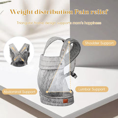 Nest Blanche neck-support folds to cushion baby's head during rests.