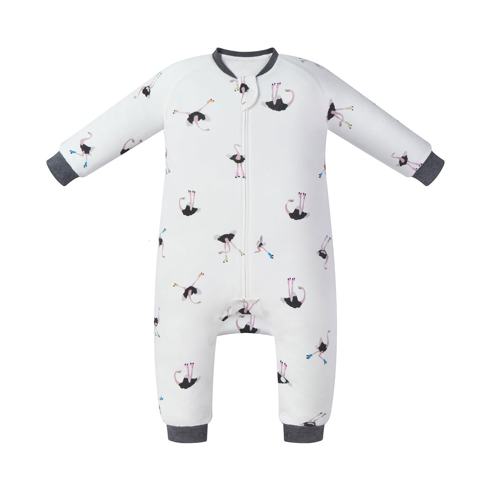 Nest Designs sleeve-footed sleep bag front view offers all-season warmth with 1.0 TOG