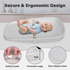 Nest Mello changing pad anti-slip bottom keeps the pad securely in place.
