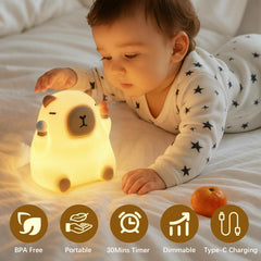 NesveCit Capybara in bright mode assists during late-night feeds.