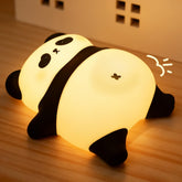 NesveCit Snoring Panda night light front view with gentle bedtime glow for kids