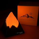 NesveCit Volcano Lamp front view with soft, eye-friendly glow for bedside use.
