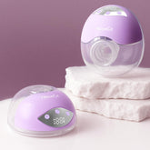 NesveCit wearable breast pump hands-free purple, discreet for office pumping