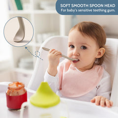 Dishwasher-safe and boil-safe spoons for thorough cleaning.