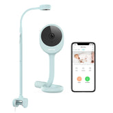 NETVUE Peekababy camera with 4-in-1 stand delivers panoramic crib view for calm checks