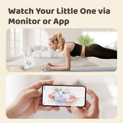 NETVUE Peekababy display-5inch delivers real-time video on a bright, responsive screen.