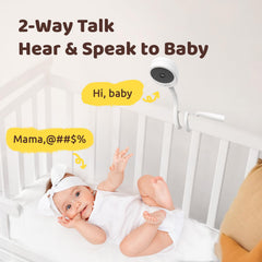 NETVUE Peekababy smart app connection enables remote monitoring on your phone.