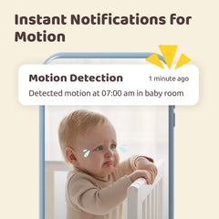 NETVUE Peekababy stand-clip-mount adapts to any crib or setup for versatile viewing.