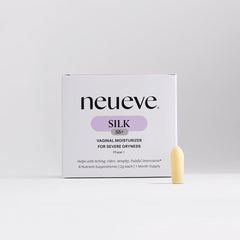 NeuEve Silk Age 55+ packaging image showing premium hormone-free menopause care