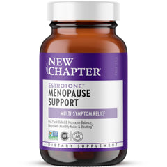 New Chapter Estrotone bottle front view highlighting herbal menopause support