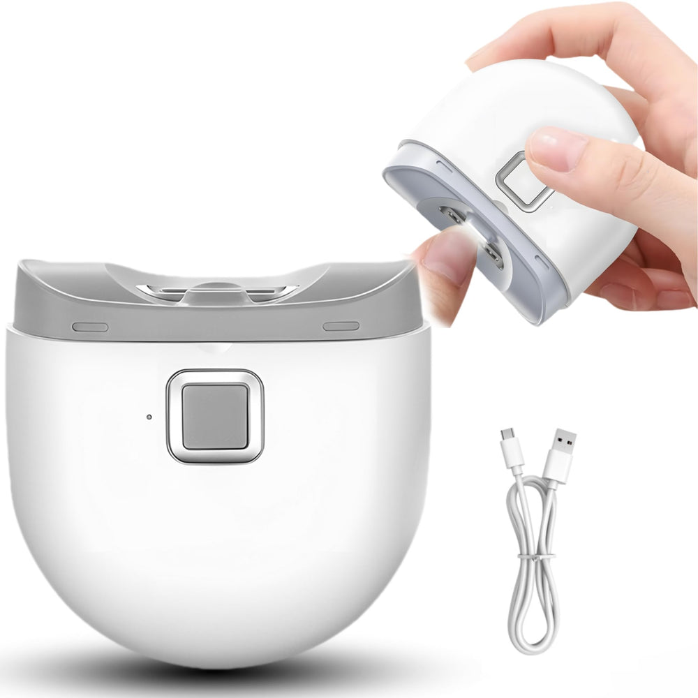 New Rechargeable Electric Nail Clippers displaying lightweight ergonomic design for easy family grooming.