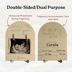 Newborn Nest plywood frame material highlighting durability and natural look.