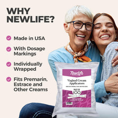 NewLife Naturals individually wrapped applicators for hygienic on-the-go use.