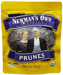 Newman's Own Organics California Prunes pouch for on-the-go, fiber-rich snack