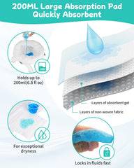 Newnice 200ml absorbent pad in portable potty liners for fast absorption.