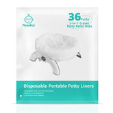 Newnice travel potty bags with absorbent pad for mess-free outings.