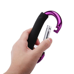 Newraturner carabiner-style hook in blue for on-the-go bags