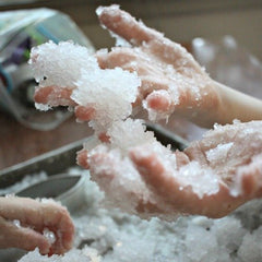 Newsorb powder closeup showing 0.38 mm granules