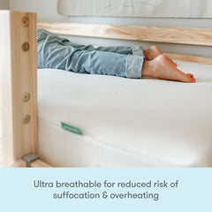 Newton Baby Cream Organic Twin Mattress Pad three-d-loft breathable design boosts airflow