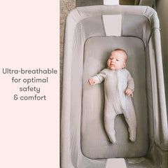 Newton Baby ultra breathable surface promotes airflow for baby comfort
