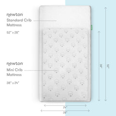 Newton Baby muslin texture closeup, premium breathable fabric ensuring airflow throughout the night.