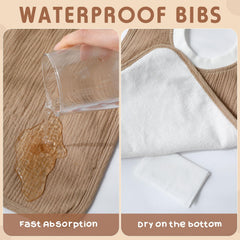 Newwiee bib measures 51 x 27 cm for ample coverage.
