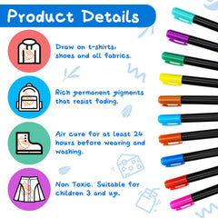 Newwiee fabric markers quick dry and colorfast for fabrics.
