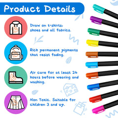 Newwiee fabric markers quickly dry for long-lasting designs.