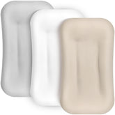 Newwiee Muslin Baby Lounger Cover beige on a lounger for gentle comfort