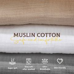 Newwiee Muslin Baby Lounger Cover white complements nursery decor