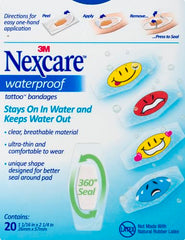 Nexcare bandages with 360-degree seal keep water and dirt out while active.