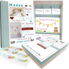 NEXT MOMMY Baby Memory Book front cover with timeless keepsake design