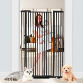 NexusSmash 55.1-inch extra tall gate blocking tall pets in a doorway