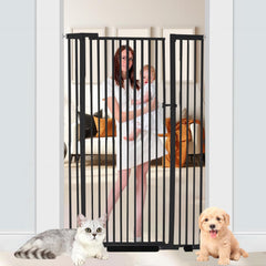 NexusSmash 55.1-inch extra tall gate blocking tall pets in a doorway