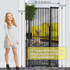 NexusSmash adjustable width gate fits openings from 29.92 to 43 inches.