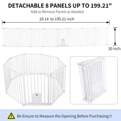 NexusSmash eight-panel gate configuration for flexible width in doorways and hallways.