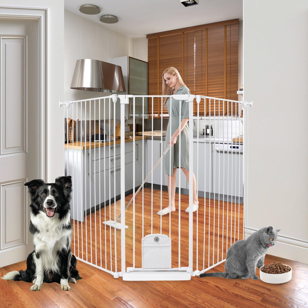 NexusSmash tall dog gate 51.18 inches blocks stairs safely.