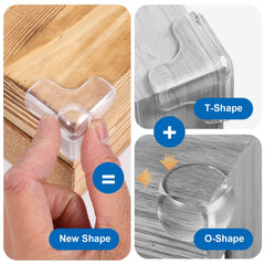 Neyauo transparent protector blends with decor while guarding table corners.