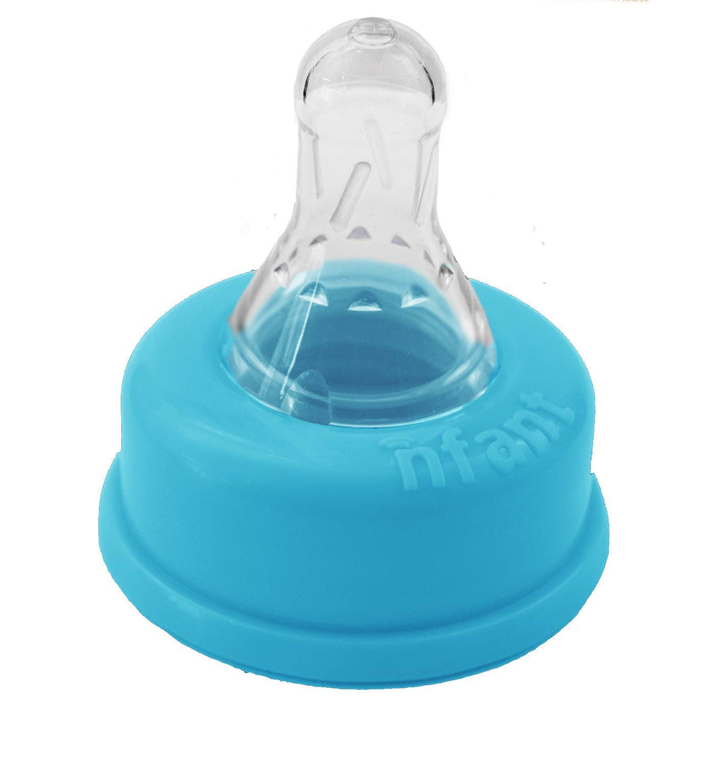 NFANT 2X standard flow nipple blue packaging shows ready-to-use design for quick feeding setup.