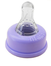 NFANT Slow Flow Nipple purple, front view ready-to-use design for easy feeding.